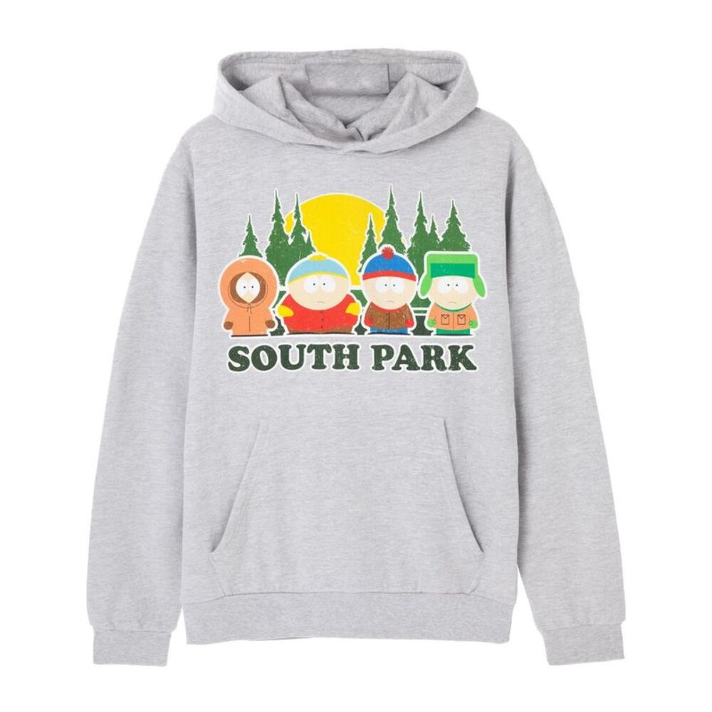 South Park Mens Lineup Hoodie / Grey Marl